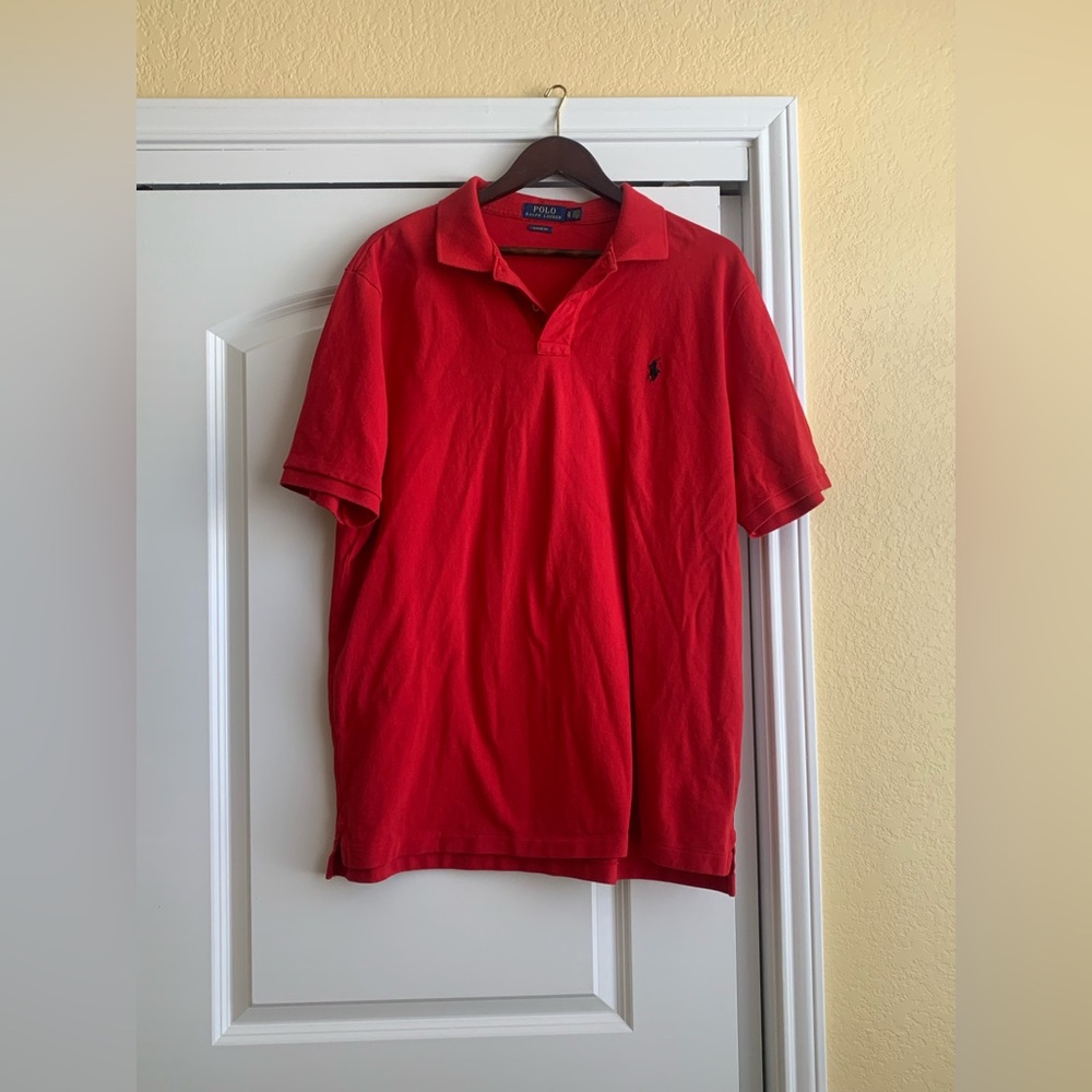 Polo by Ralph Lauren Men's Red Polo Shirt XL